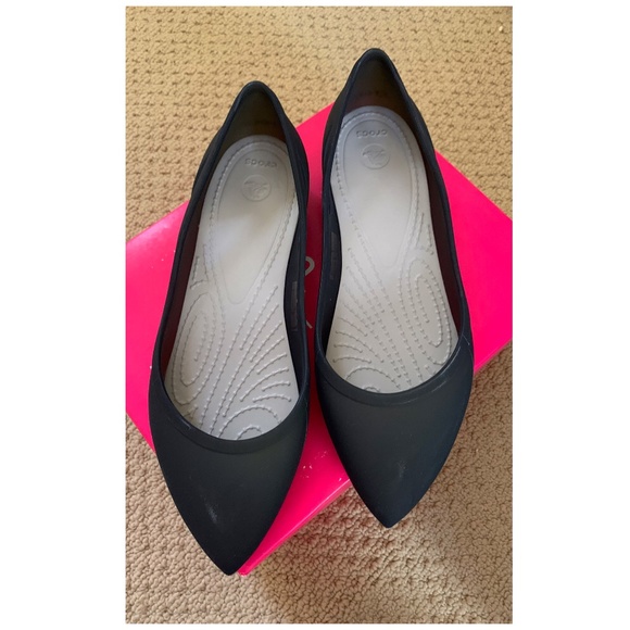 CROCS Shoes - NWOT Crocs Black Flats